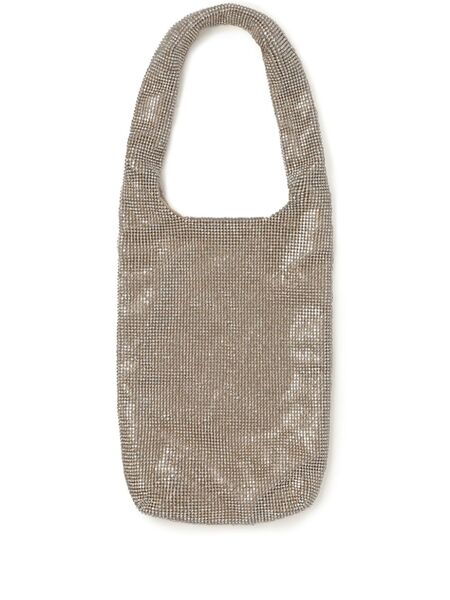  Kara Crystal-embellished Mesh Tote Bag - Neutrals 