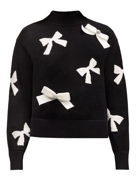  Karl Lagerfeld Bow-embellished Sweater - Black 