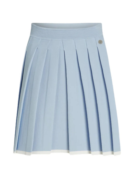 Karl Lagerfeld Contrast Pleated Skirt - Blue 