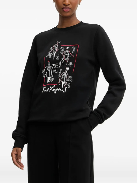  Karl Lagerfeld Cotton Sweatshirt - Black 