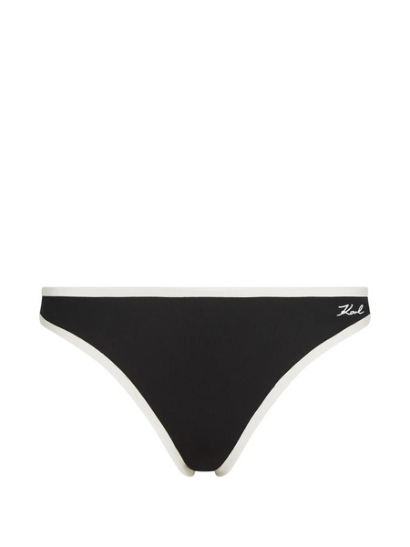 Karl Lagerfeld Dna Signature Trim Brief - Black 