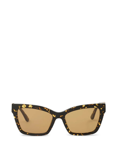  Karl Lagerfeld Glam Autograph Logo Sunglasses - Brown 
