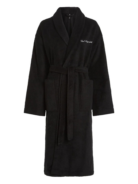  Karl Lagerfeld Hotel Karl Bathrobe - Black 