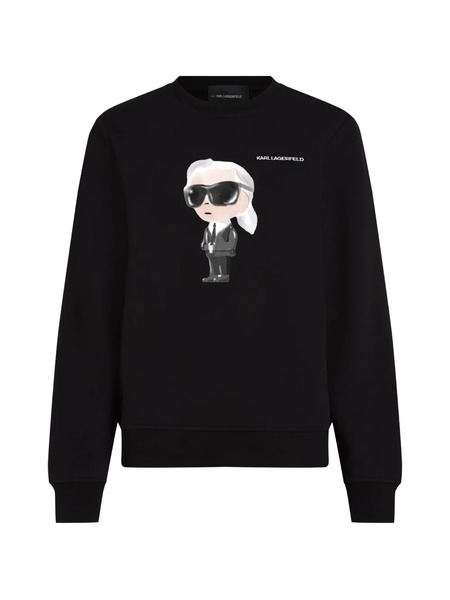  Karl Lagerfeld Ikon Aquarelle Sweatshirt - Black 