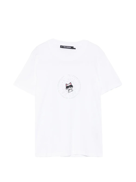  Karl Lagerfeld Ikon Circle T-shirt - White 