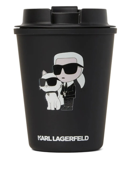  Karl Lagerfeld Ikon Travel Mug - Black 
