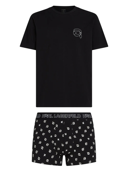  Karl Lagerfeld Ikon Trunks Set - Black 