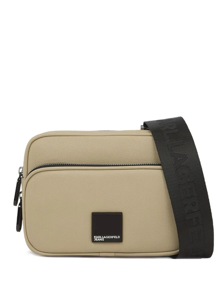  Karl Lagerfeld Jeans Box Logo Camera Shoulder Bag - Neutrals 