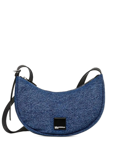  Karl Lagerfeld Jeans Denim Half-moon Messenger Bag - Blue 