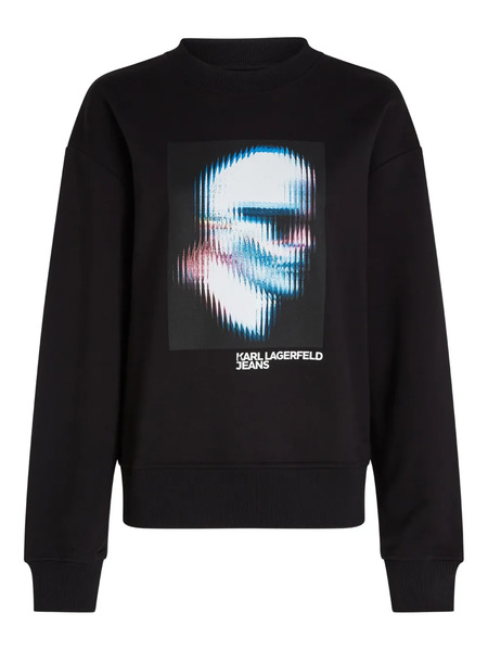  Karl Lagerfeld Jeans Digitized Karl Sweatshirt - Black 