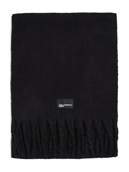  Karl Lagerfeld Jeans Fringed Scarf - Black 