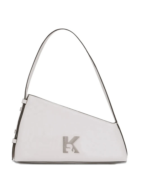  Karl Lagerfeld Jeans Geo Leather Shoulder Bag - White 