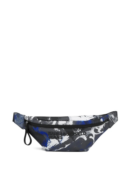  Karl Lagerfeld Jeans Graffiti-print Belt Bag - Grey 