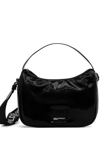  Karl Lagerfeld Jeans Logo Strap Satchel - Black 