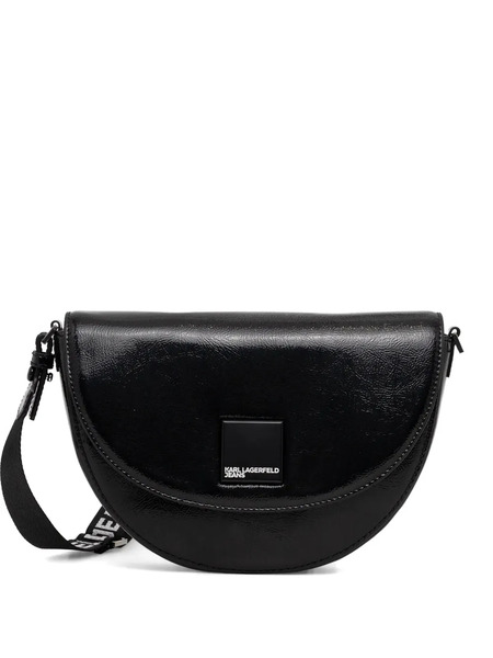  Karl Lagerfeld Jeans Logo Strap Satchel - Black 