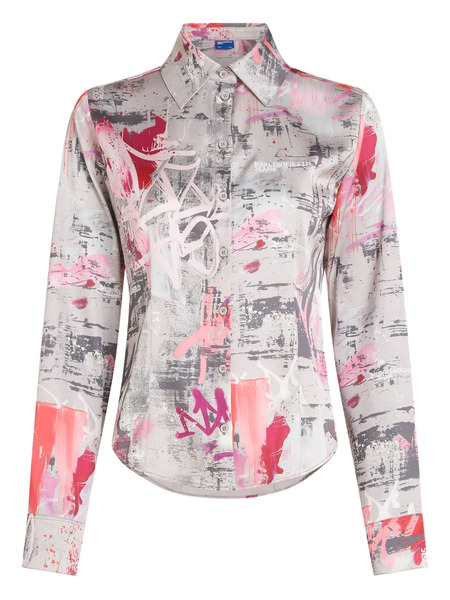  Karl Lagerfeld Jeans Paint-splatter Shirt - Grey 