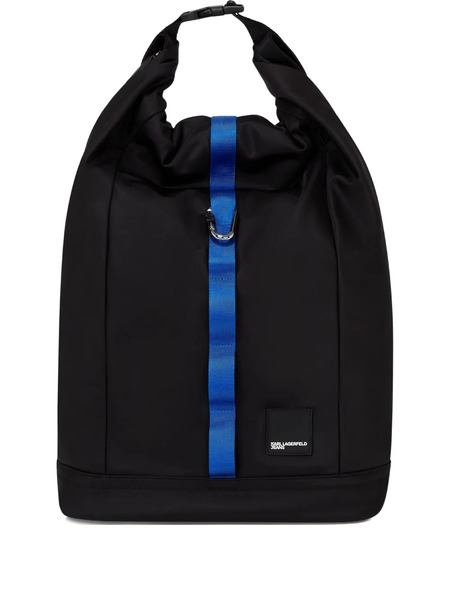  Karl Lagerfeld Jeans Roll-top Backpack - Black 