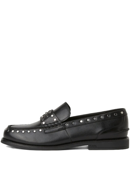  Karl Lagerfeld Jeans Stud-embellished Loafers - Black 