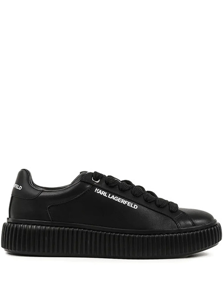  Karl Lagerfeld Kaprika Platform Lace-up Sneakers - Black 