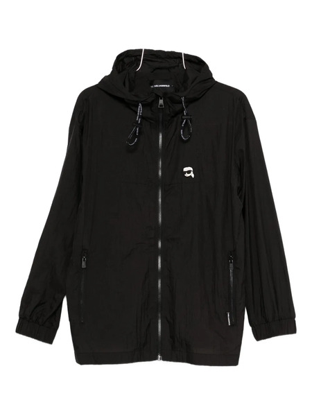  Karl Lagerfeld Karl-motif Hooded Jacket - Black 