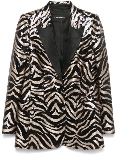  Karl Lagerfeld Karl Studio Sequin Blazer - Black 