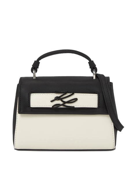  Karl Lagerfeld K/autograph Leather Tote Bag - White 