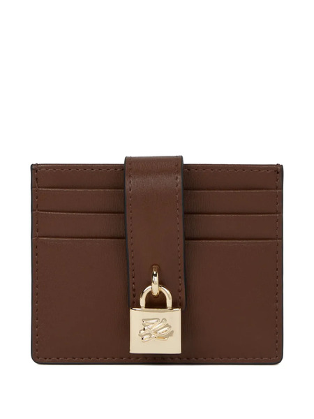  Karl Lagerfeld K/autograph Padlock Cardholder - Brown 