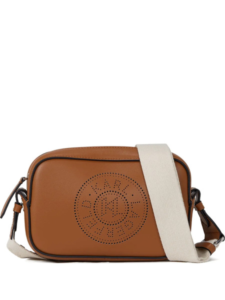  Karl Lagerfeld K/circle Leather Cross Body Bag - Brown 