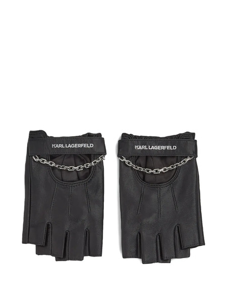  Karl Lagerfeld K/essential Fingerless Gloves - Black 