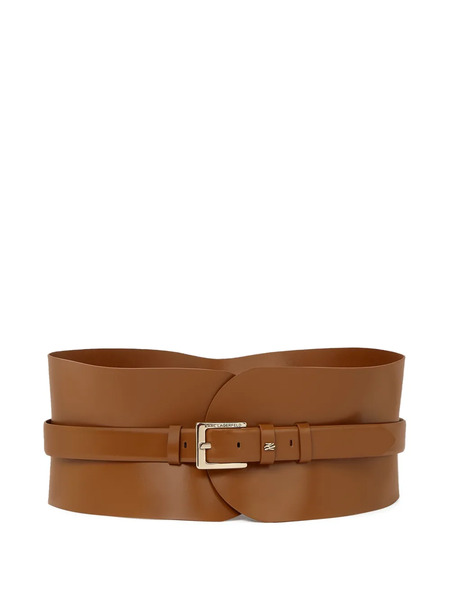  Karl Lagerfeld K/essential Leather Belt - Brown 