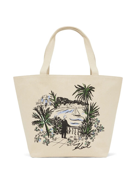  Karl Lagerfeld K/essential Reversible Tote Bag - Neutrals 