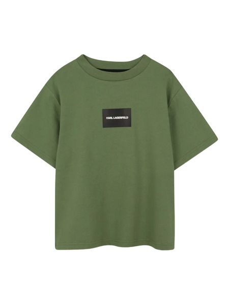  Karl Lagerfeld Kids Box-logo T-shirt - Green 