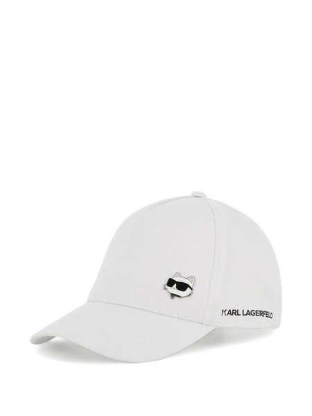  Karl Lagerfeld Kids Cat Logo Cap - White 