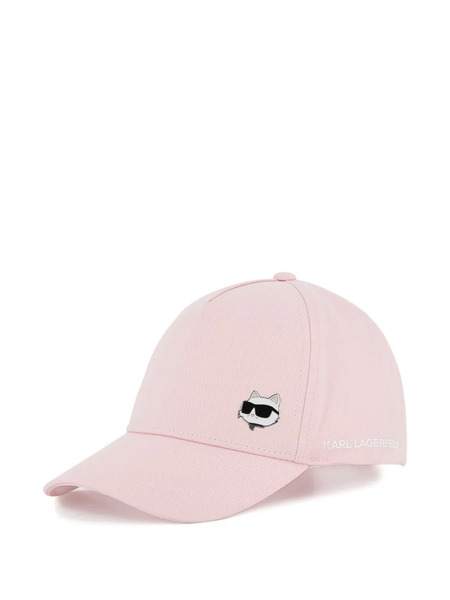  Karl Lagerfeld Kids Cat Motif Cap - Pink 