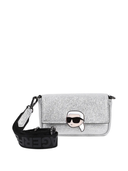 Karl Lagerfeld Kids Glitter Appliqué Bag - Silver 