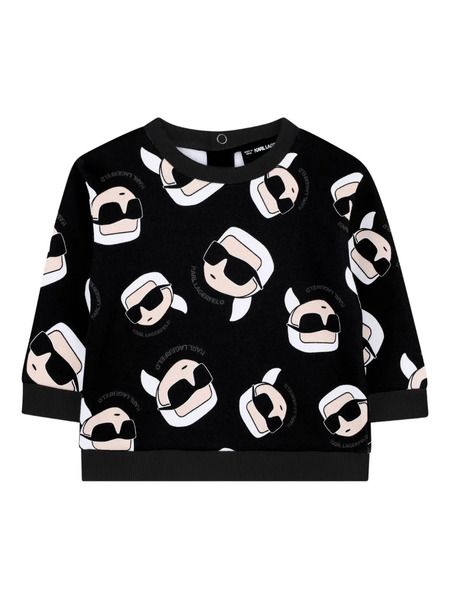  Karl Lagerfeld Kids Graphic-print Sweatshirt - Black 