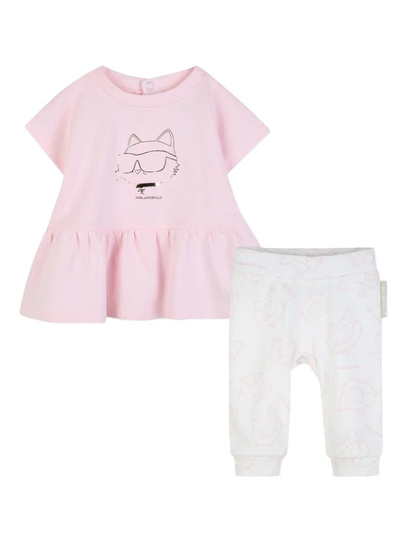  Karl Lagerfeld Kids Ikon Choupette Trousers Set - Grey 