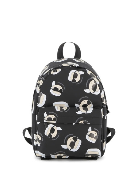  Karl Lagerfeld Kids Ikon Karl-print Backpack - Black 