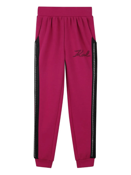  Karl Lagerfeld Kids Logo-detailed Sweatpants - Pink 