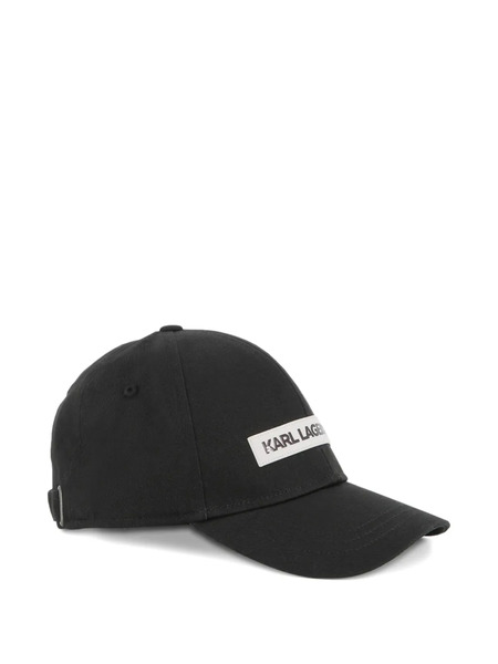  Karl Lagerfeld Kids Logo-patch Baseball Cap - Black 
