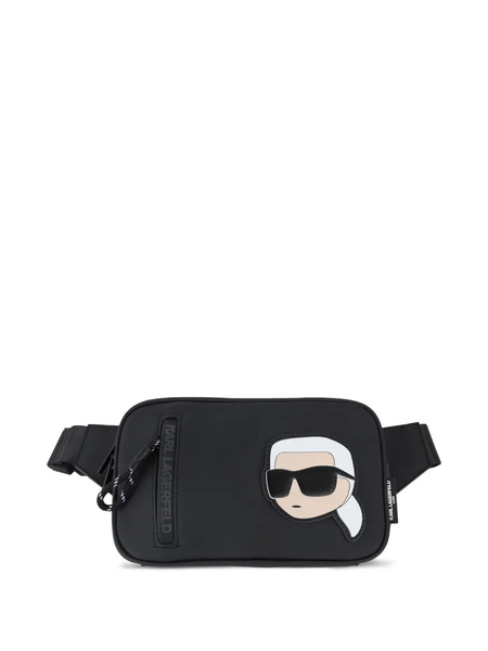  Karl Lagerfeld Kids Logo-patch Belt Bag - Black 