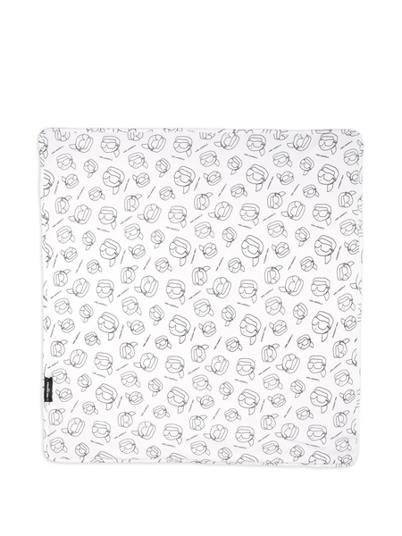  Karl Lagerfeld Kids Logo-print Blanket - White 