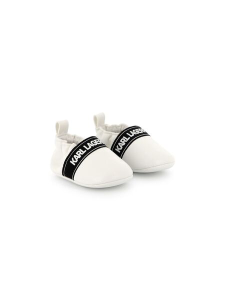  Karl Lagerfeld Kids Logo-print Slippers - White 