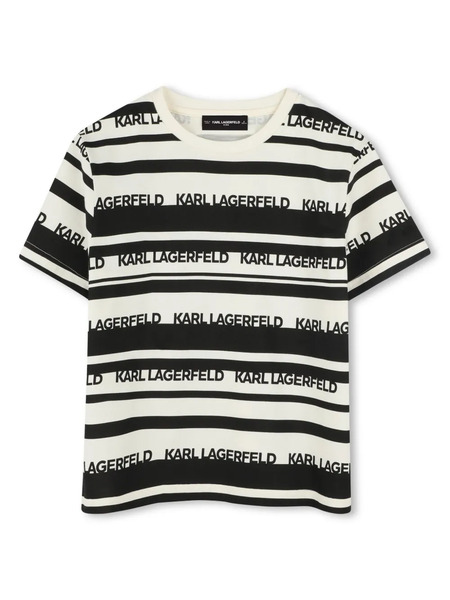  Karl Lagerfeld Kids Logo-print T-shirt - Neutrals 
