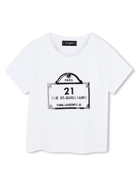 Karl Lagerfeld Kids Logo-print T-shirt - White 