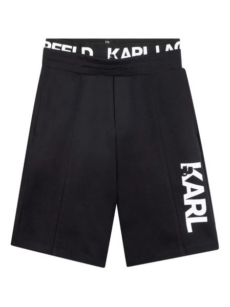  Karl Lagerfeld Kids Logo-printed Shorts - Black 
