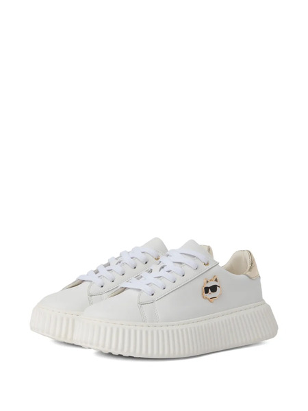  Karl Lagerfeld Kids Logo Sneakers - White 