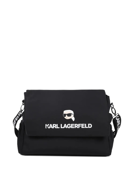 Karl Lagerfeld Kids Logo-strap Changing Bag - Black 