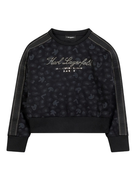  Karl Lagerfeld Kids Logo-studded Sweatshirt - Black 