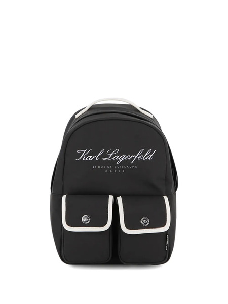  Karl Lagerfeld Kids Pocket Trim Backpack - Black 